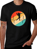Retro Football Heartbeat T-Shirt