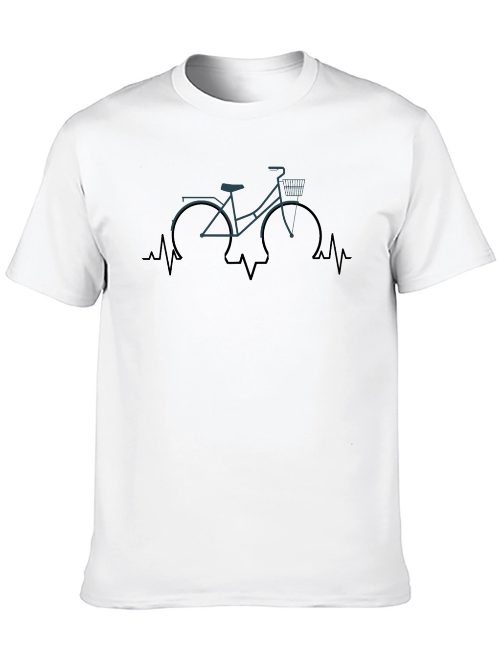 Bike Heartbeat T-Shirt - Cycling Lover Tee