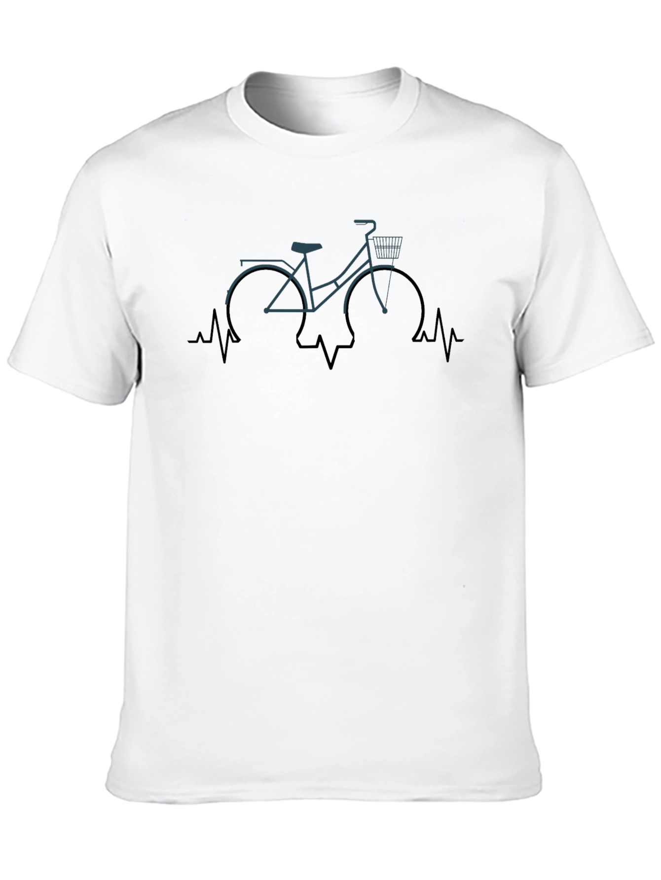 Bike Heartbeat T-Shirt - Cycling Lover Tee