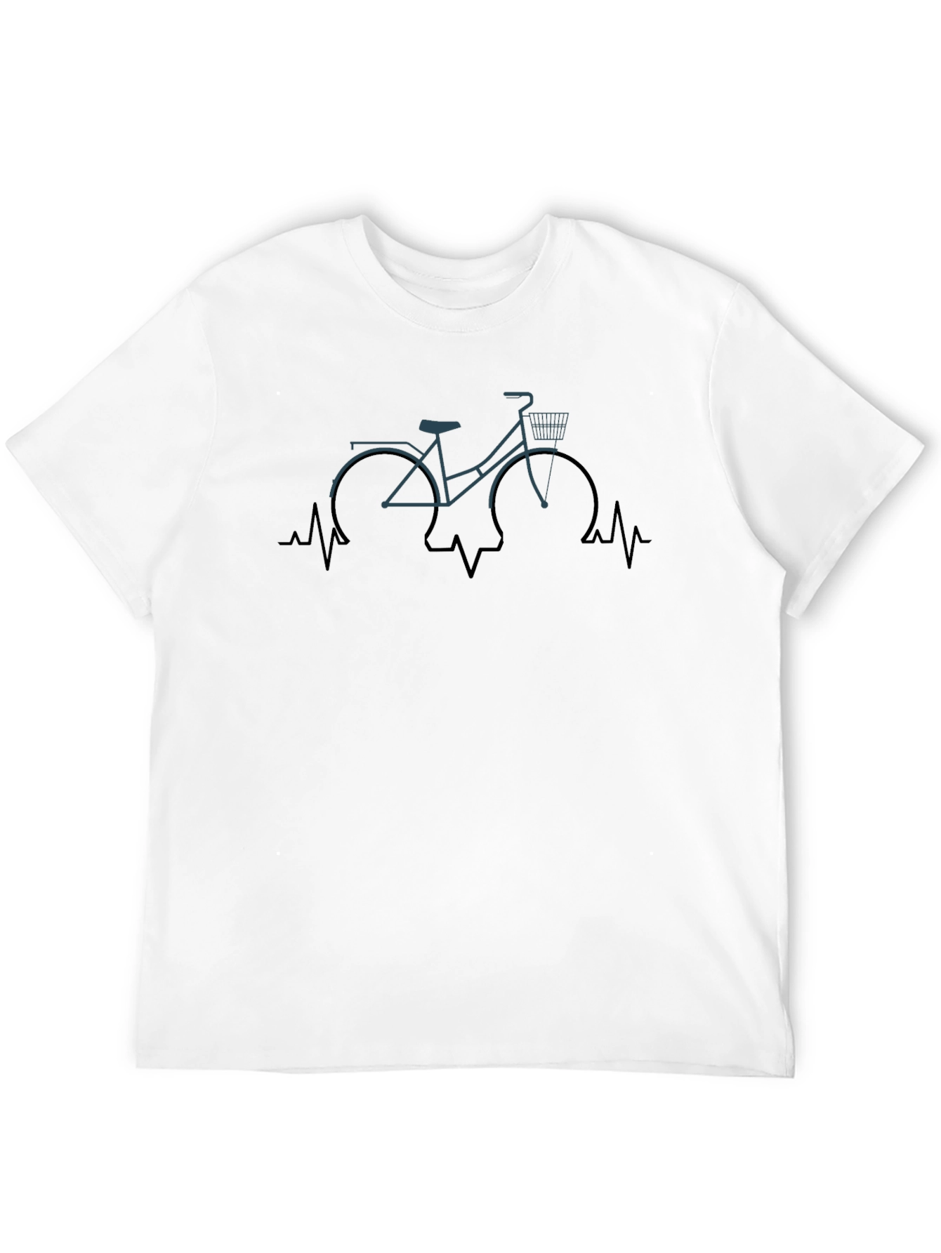 Bike Heartbeat T-Shirt - Cycling Lover Tee