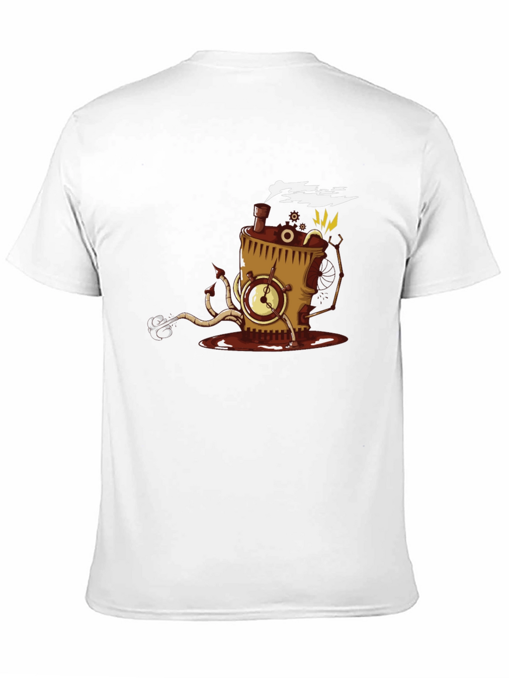 Steampunk Coffee Monster T-Shirt - Black