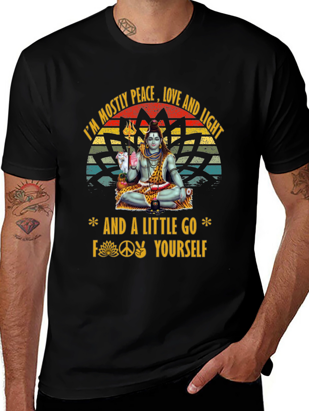 Peace Love and Light Graphic T-Shirt
