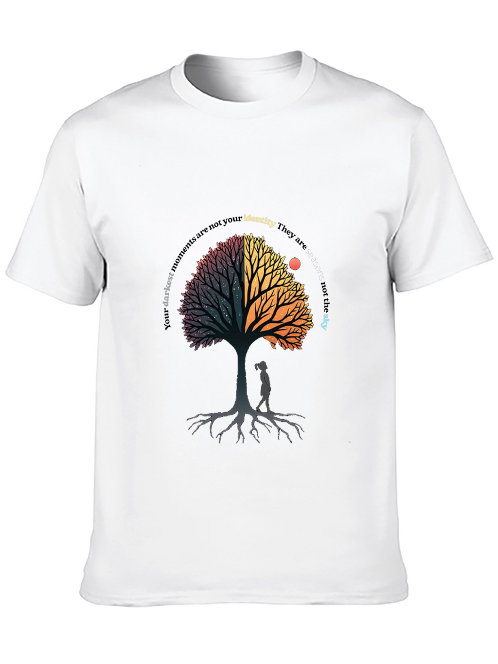 Inspirational Tree Graphic Tee - Darkest Moments T-Shirt