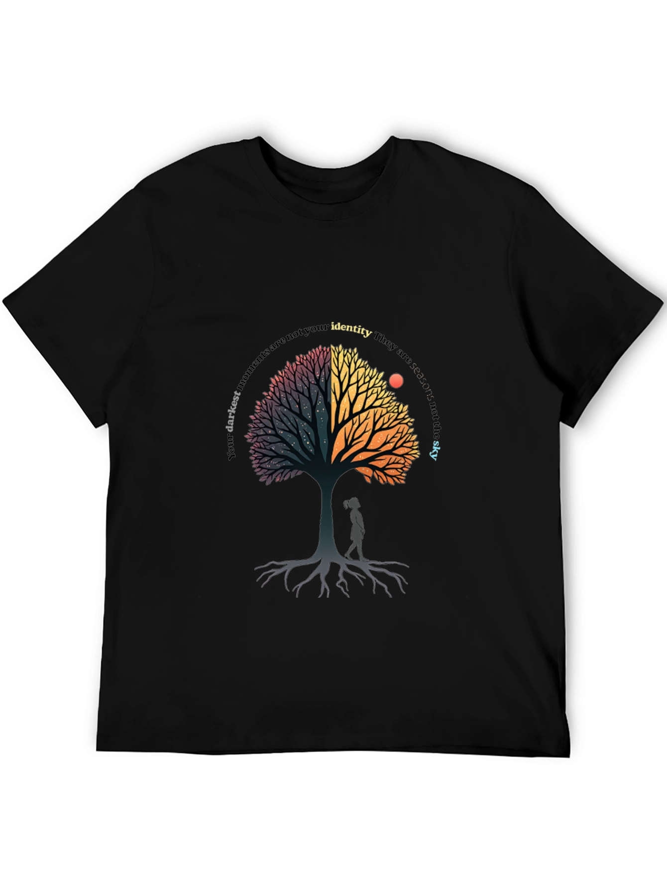 Inspirational Tree Graphic Tee - Darkest Moments T-Shirt