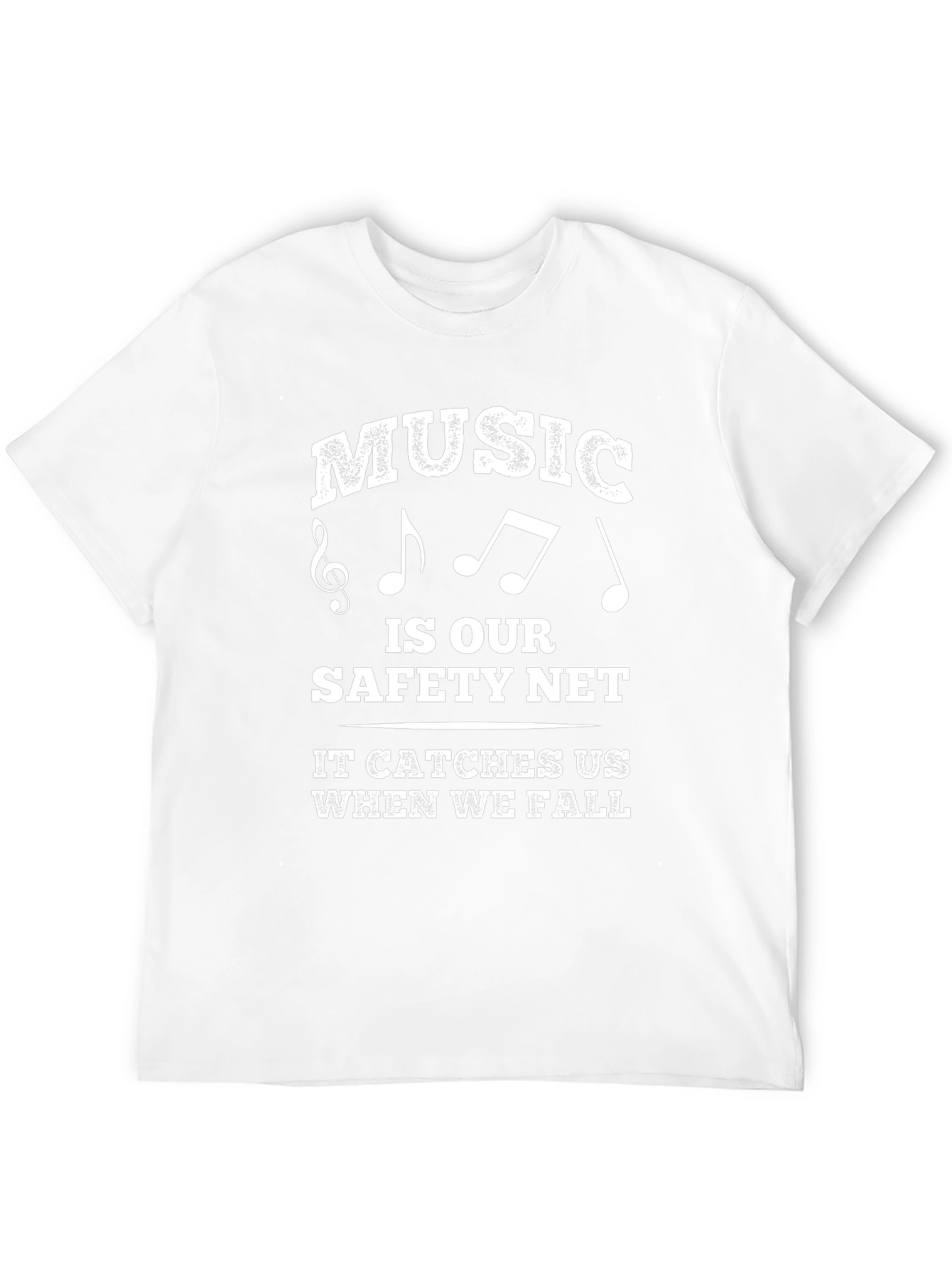 Music Is Our Safety Net Black T-Shirt