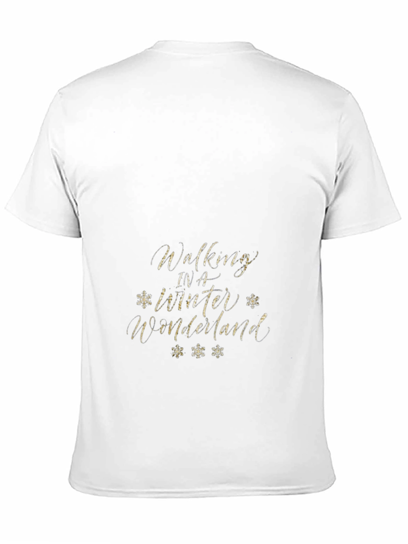 Walking in a Winter Wonderland Black T-Shirt