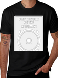 Play the Music Graphic Tee - Speaker Design T-Shirt