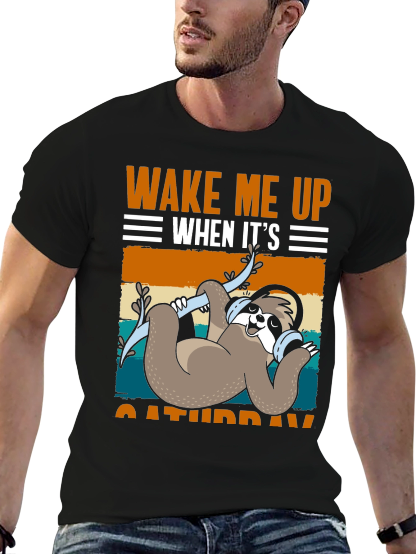 Wake Me Up When Its Saturday Sloth T-Shirt