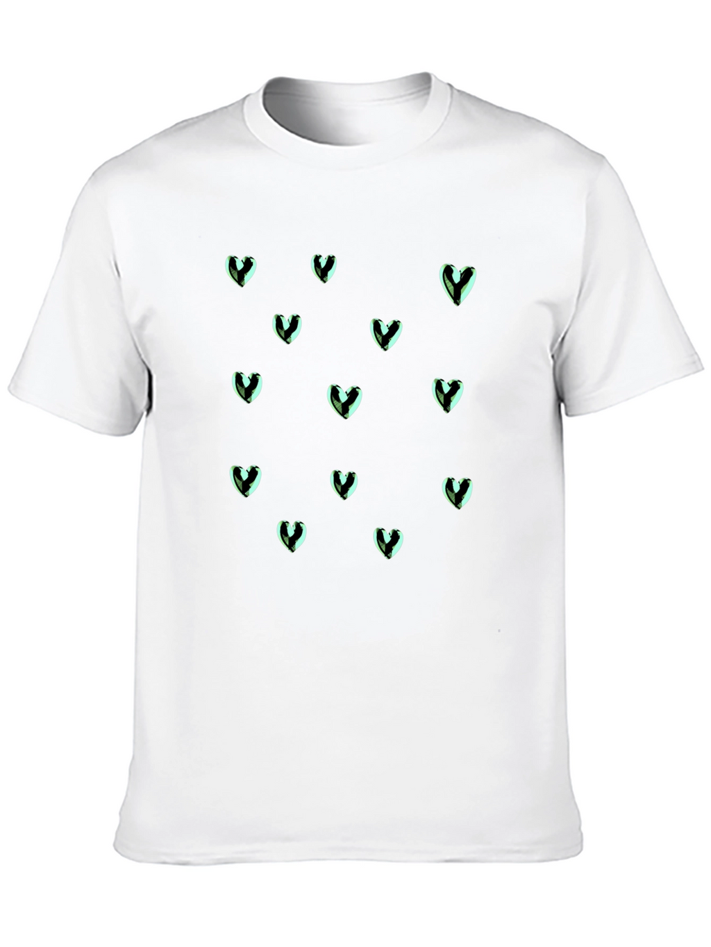 Heart Pattern T-Shirt - Stylish & Comfortable