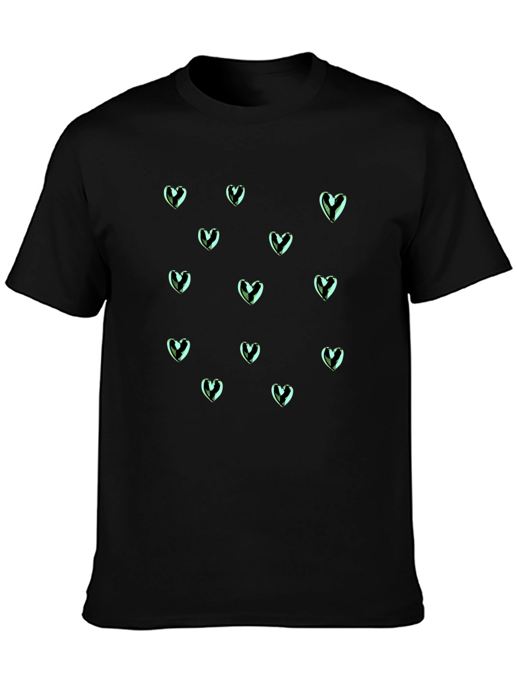 Heart Pattern T-Shirt - Stylish & Comfortable
