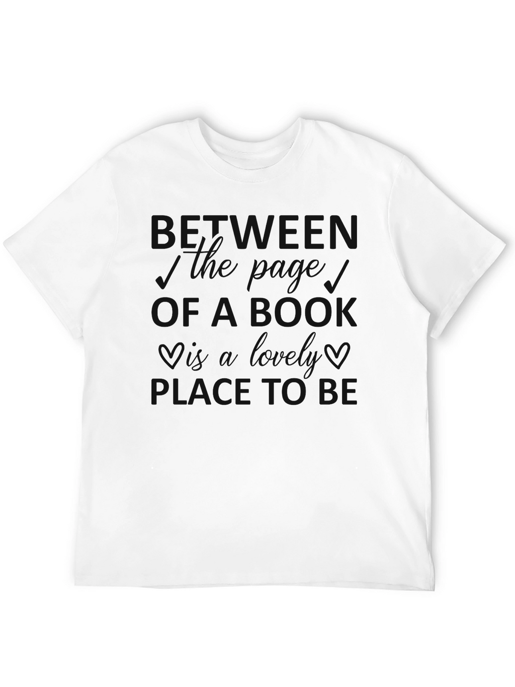 Mens Black Crewneck T-Shirt - Heaven Must Be