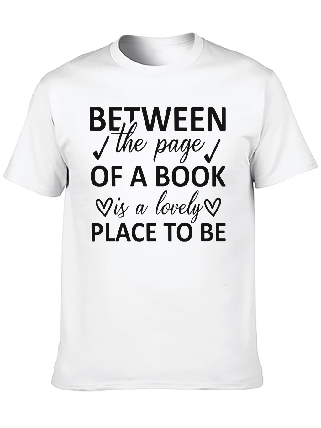 Mens Black Crewneck T-Shirt - Heaven Must Be
