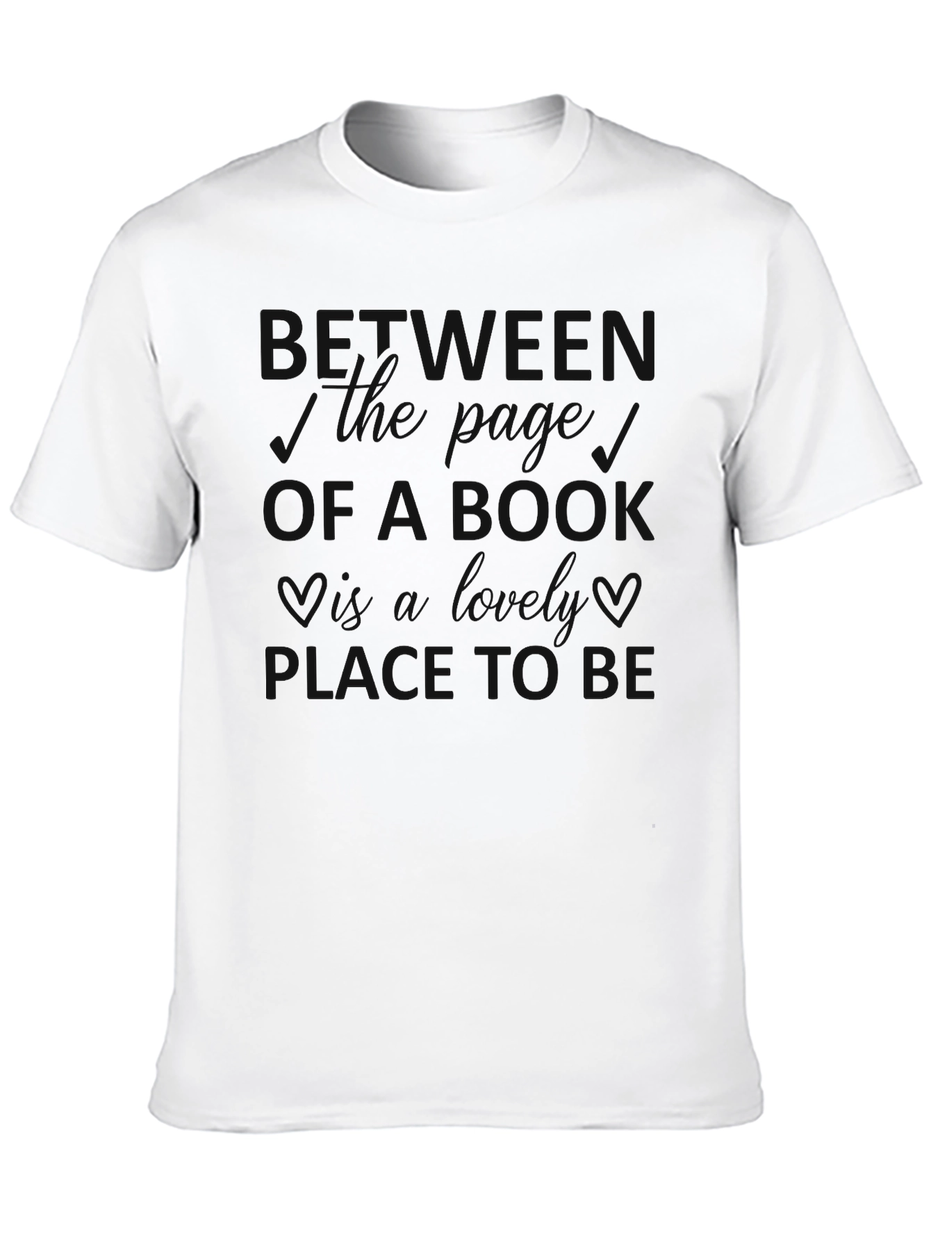 Mens Black Crewneck T-Shirt - Heaven Must Be