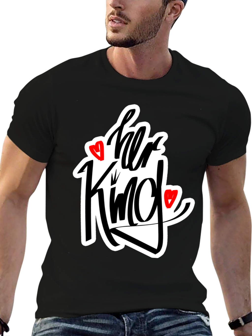 Her King Matching Graphic Tee Shirt