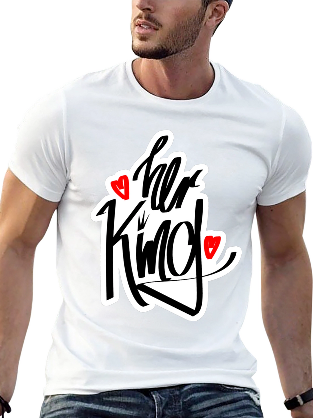Her King Matching Graphic Tee Shirt