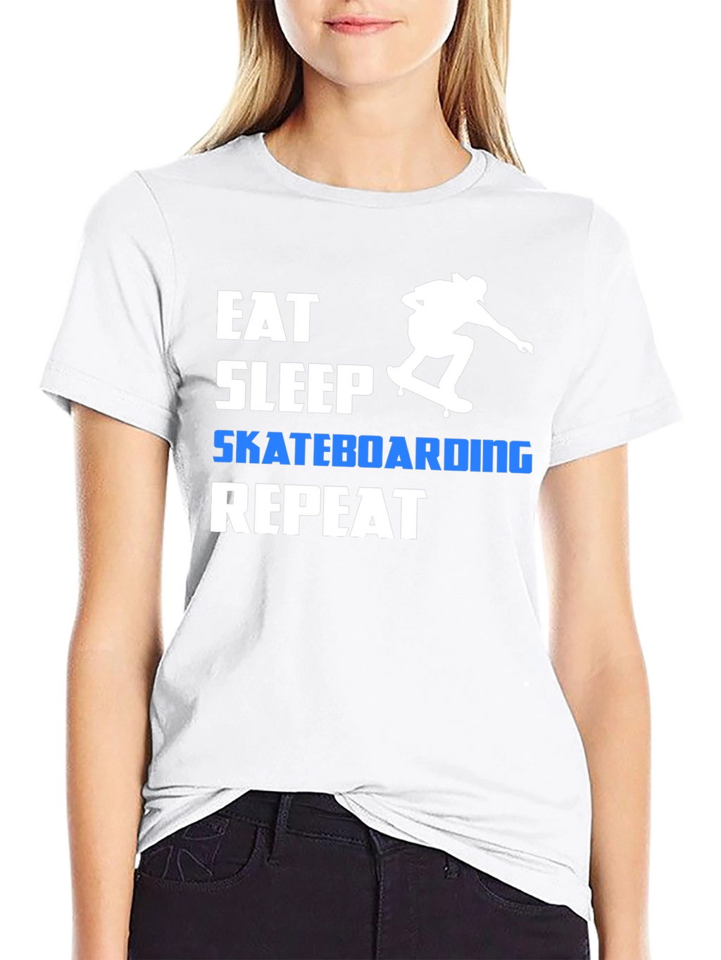 Eat Sleep Skateboarding Repeat Graphic Tee