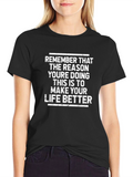 Motivational T-Shirt: Make Your Life Better