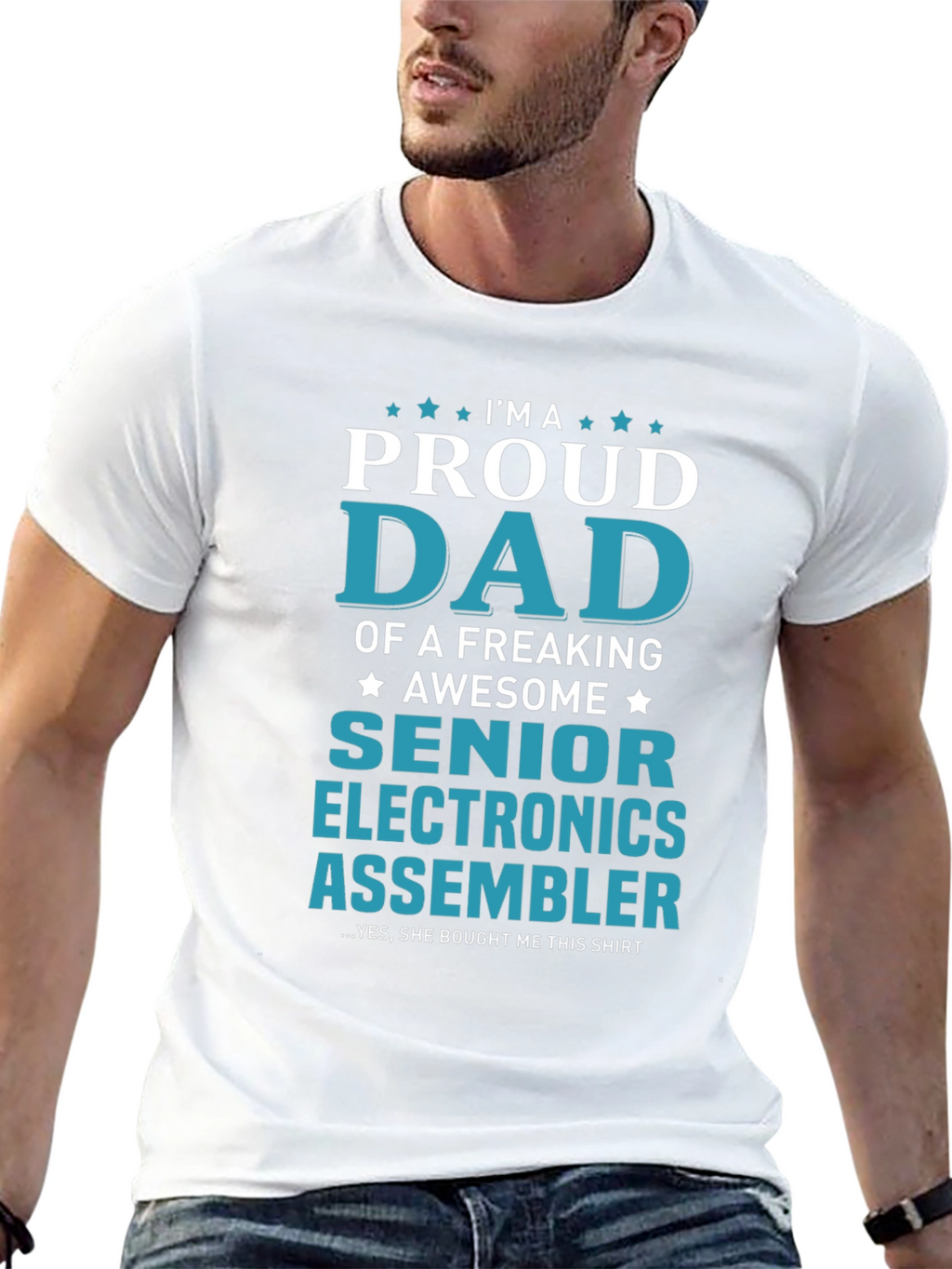 Proud Dad Senior Electronics Assembler T-Shirt