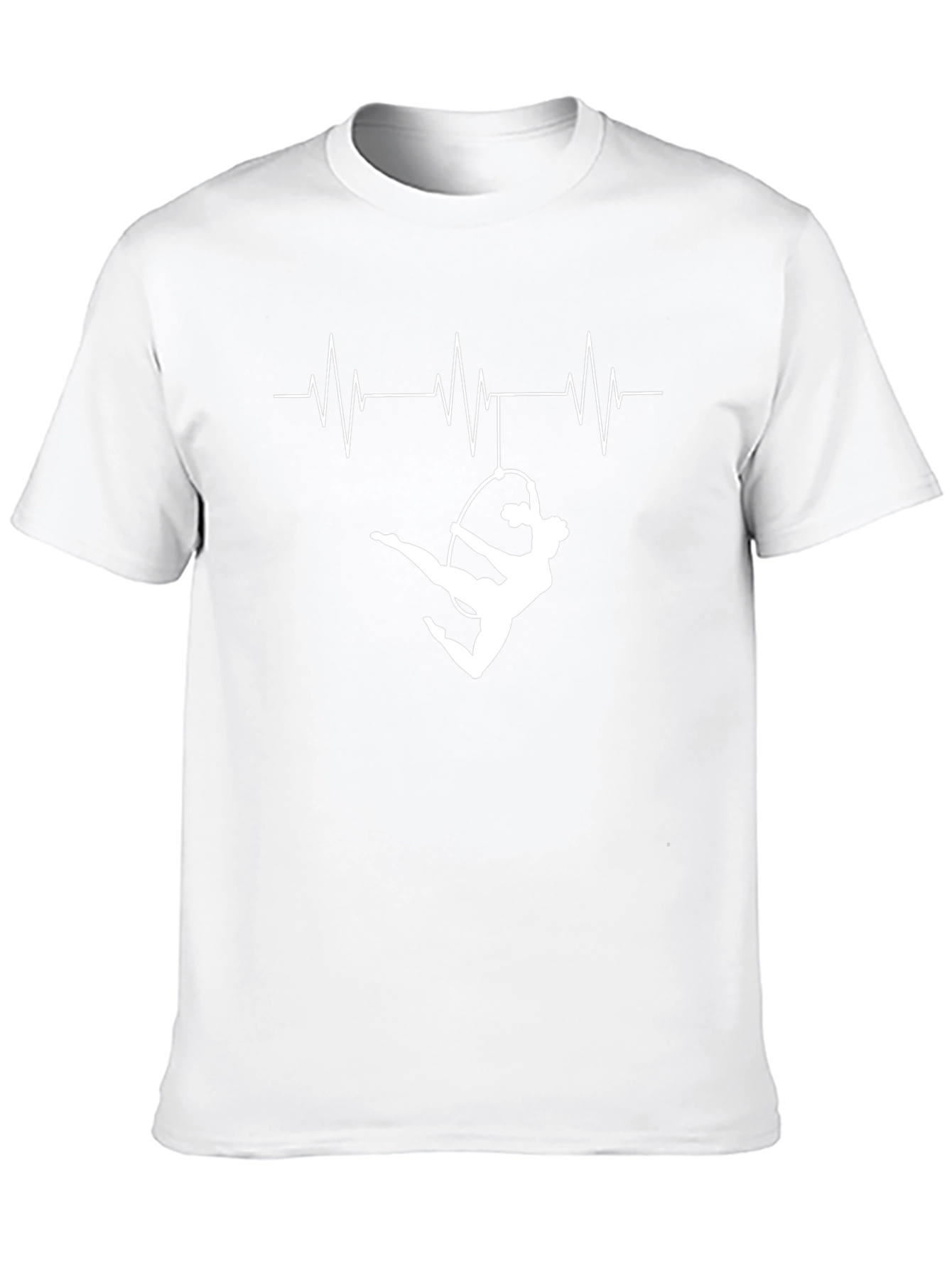 Aerialist Heartbeat T-Shirt - Black Gymnastics Tee