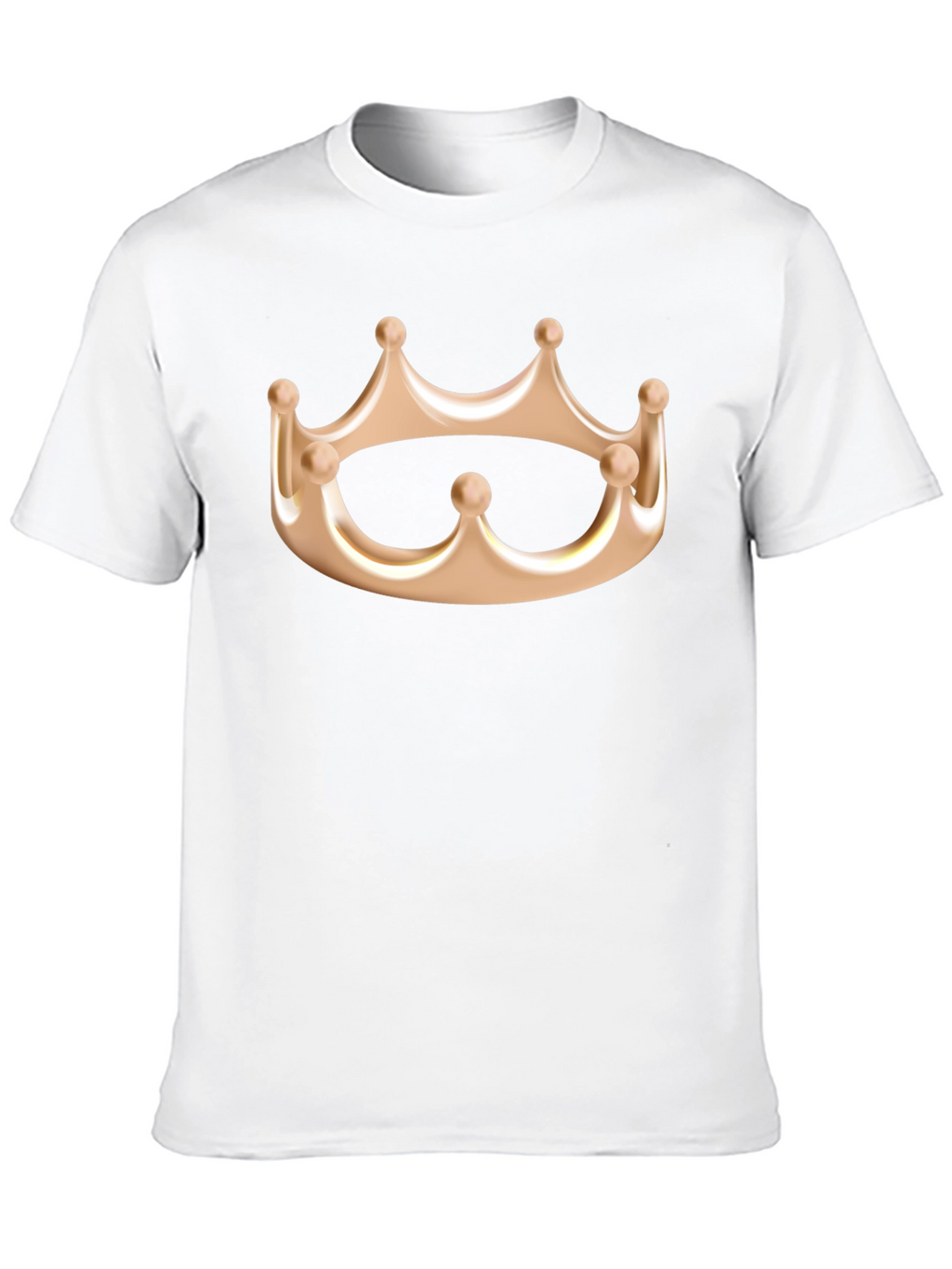 Crown Graphic Tee - Kingly Style Black Cotton Shirt