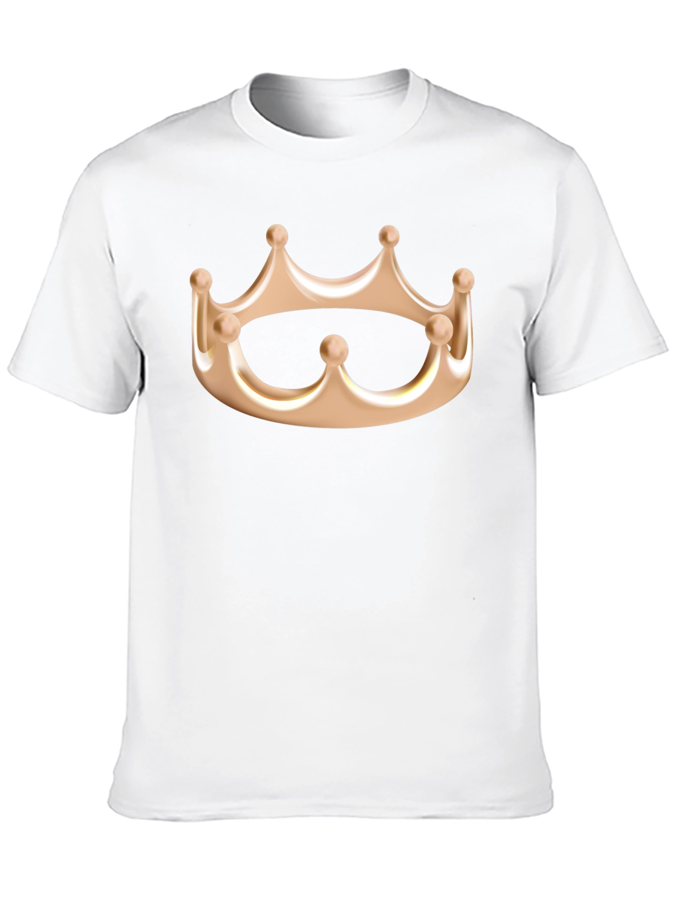 Crown Graphic Tee - Kingly Style Black Cotton Shirt