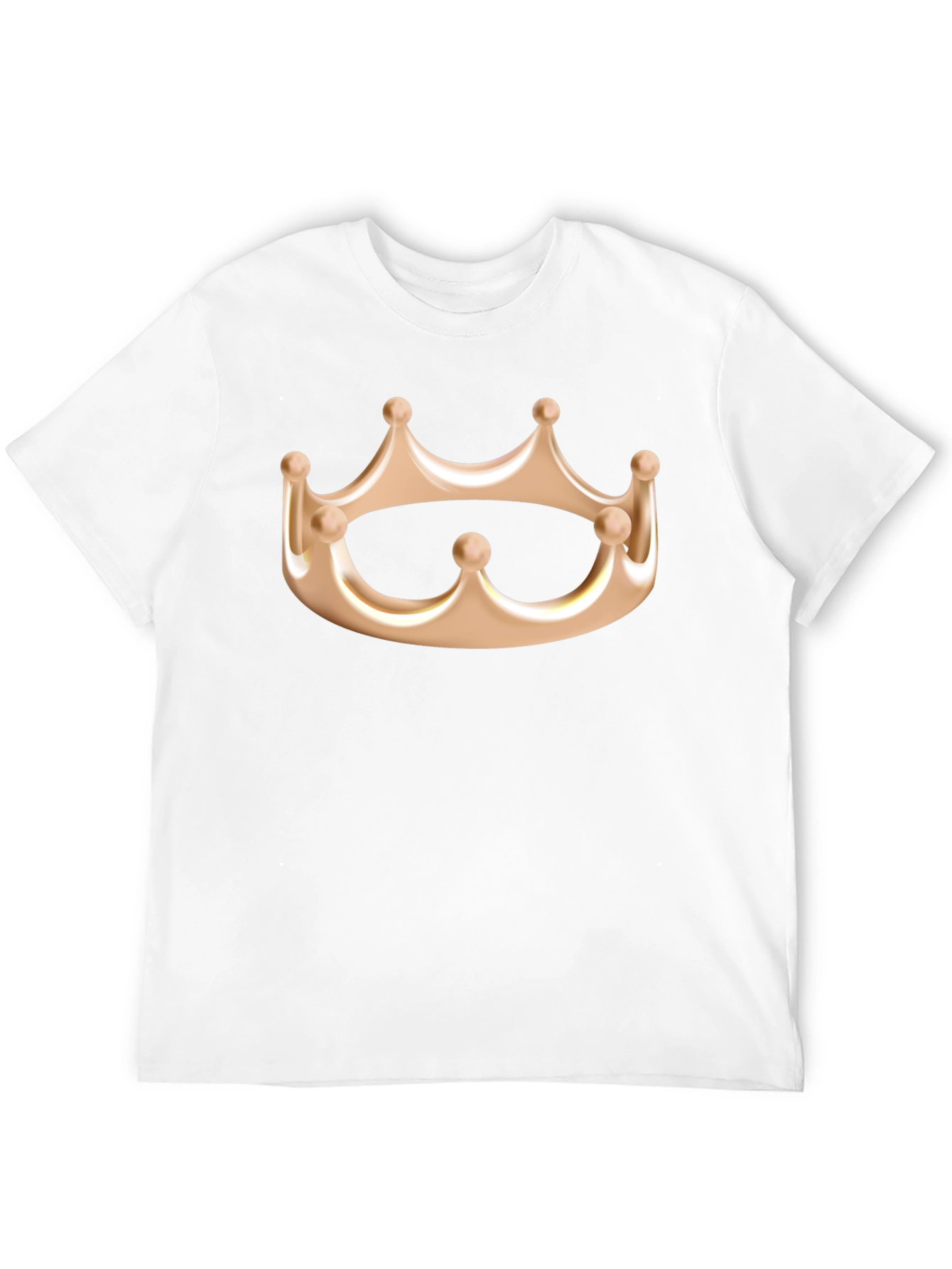 Crown Graphic Tee - Kingly Style Black Cotton Shirt