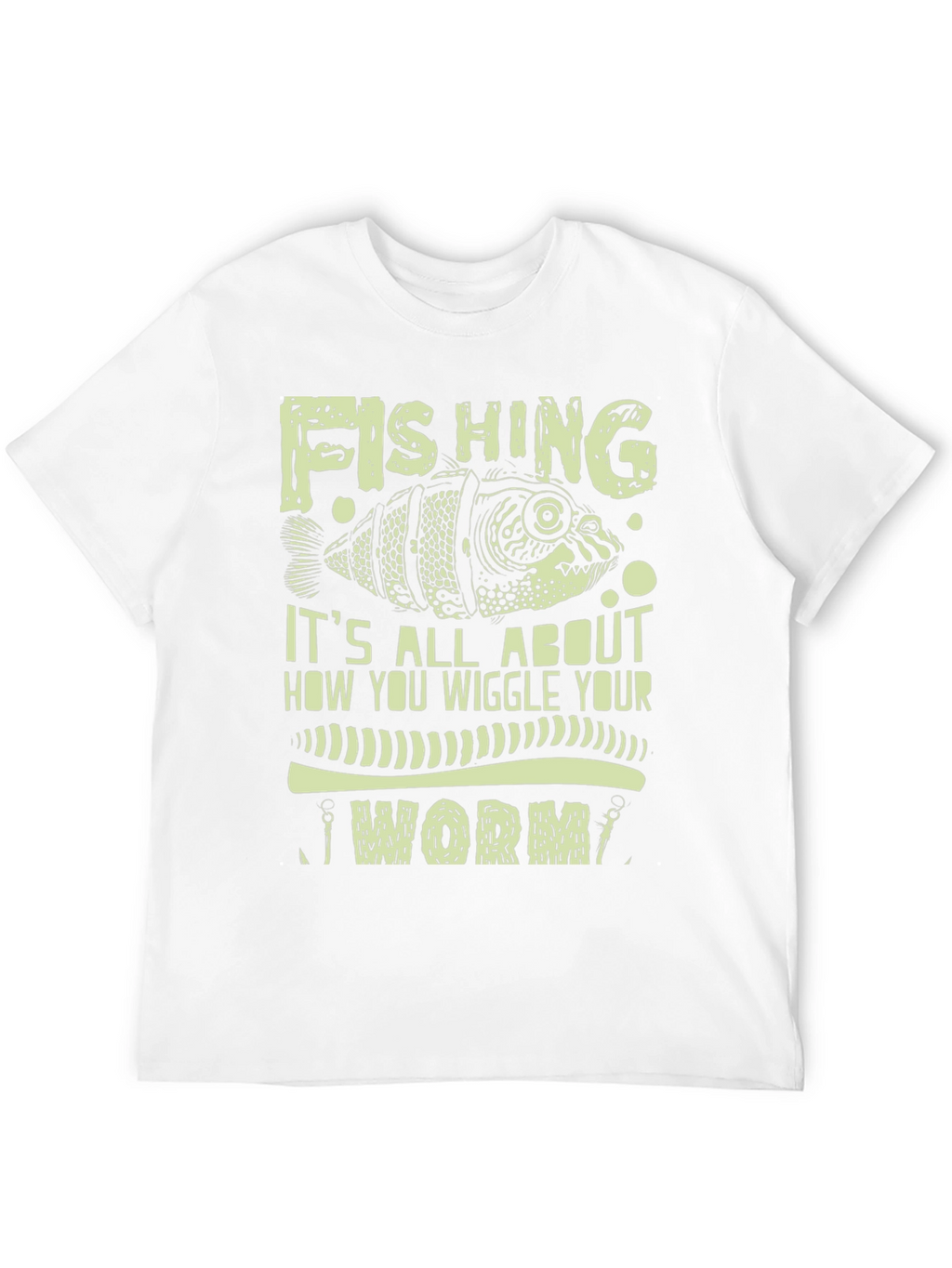 Fishing Worm Graphic Print Tee