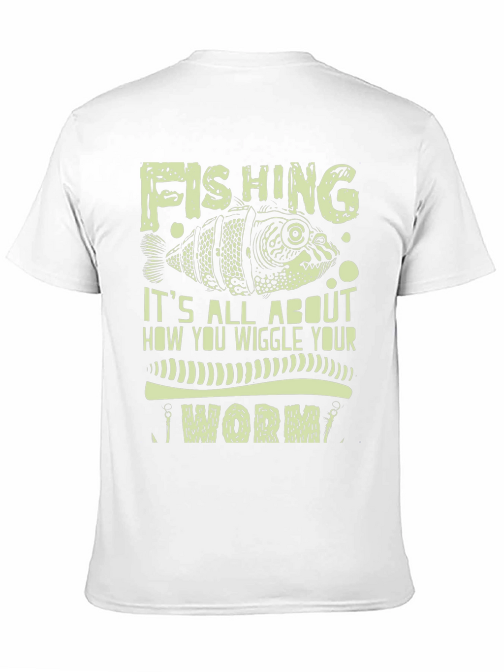 Fishing Worm Graphic Print Tee