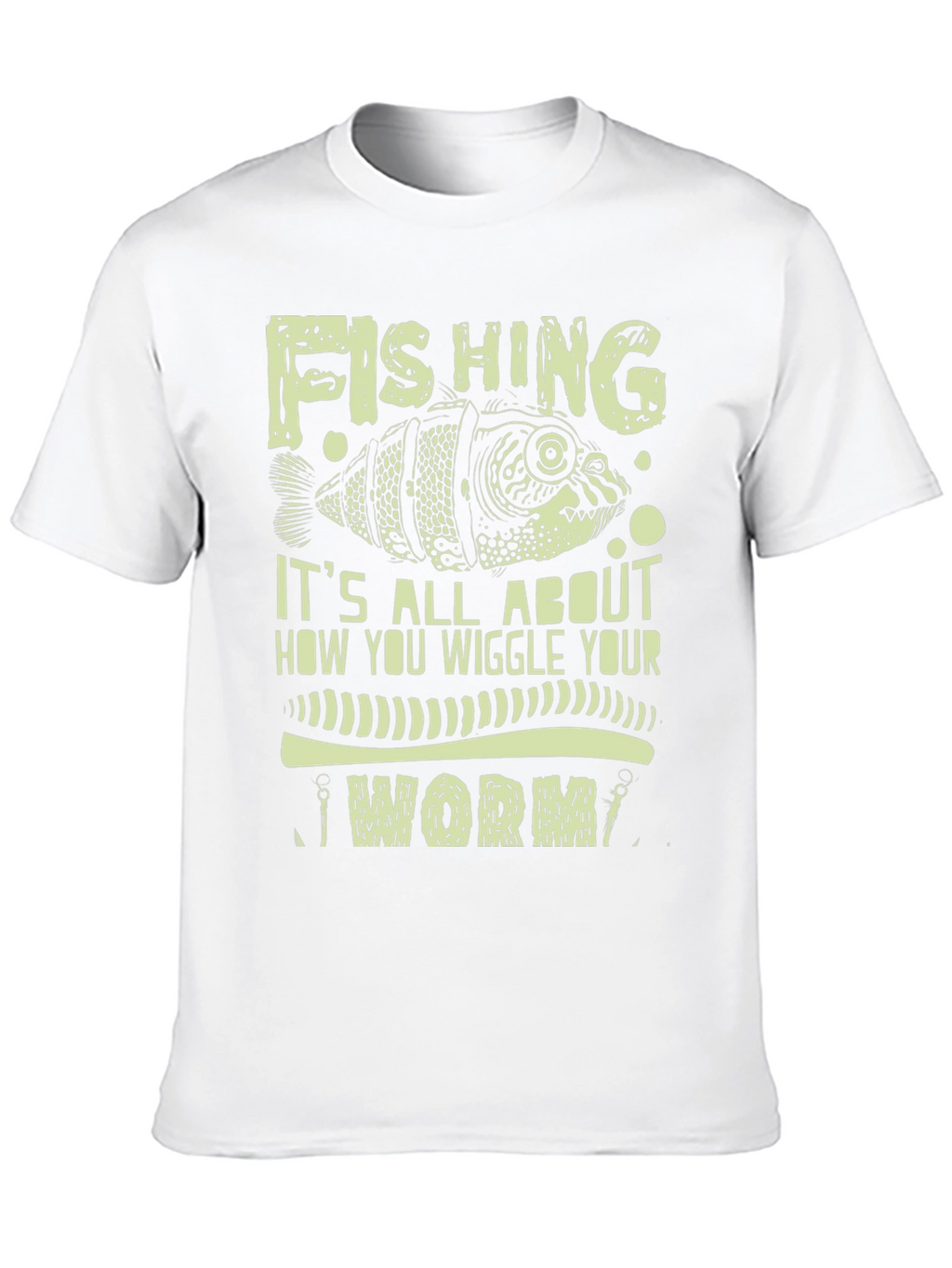 Fishing Worm Graphic Print Tee