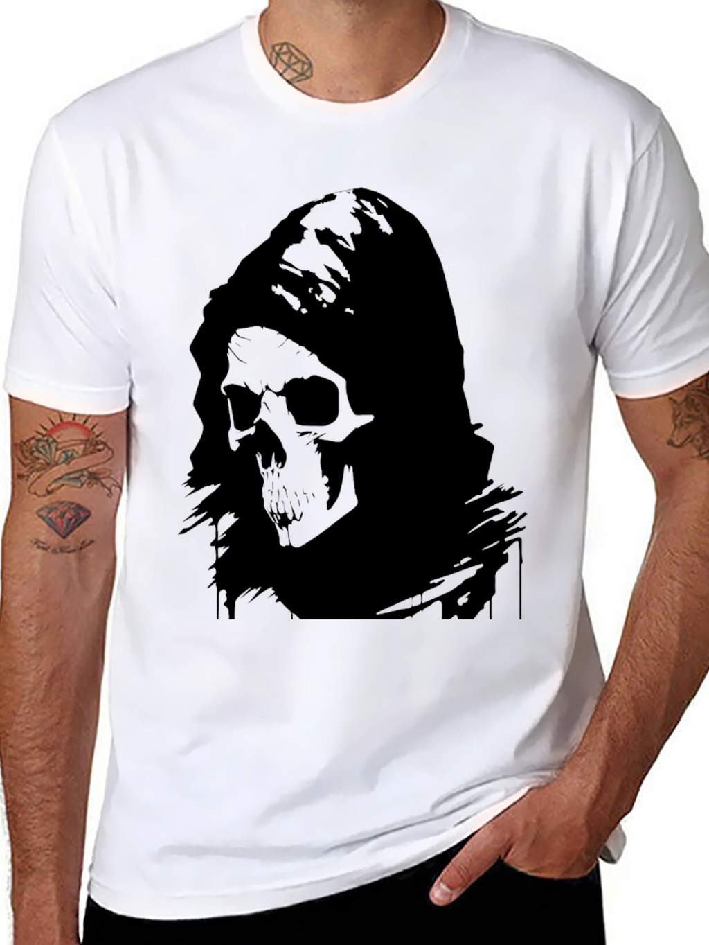 Grim Reaper Graphic Black T-Shirt