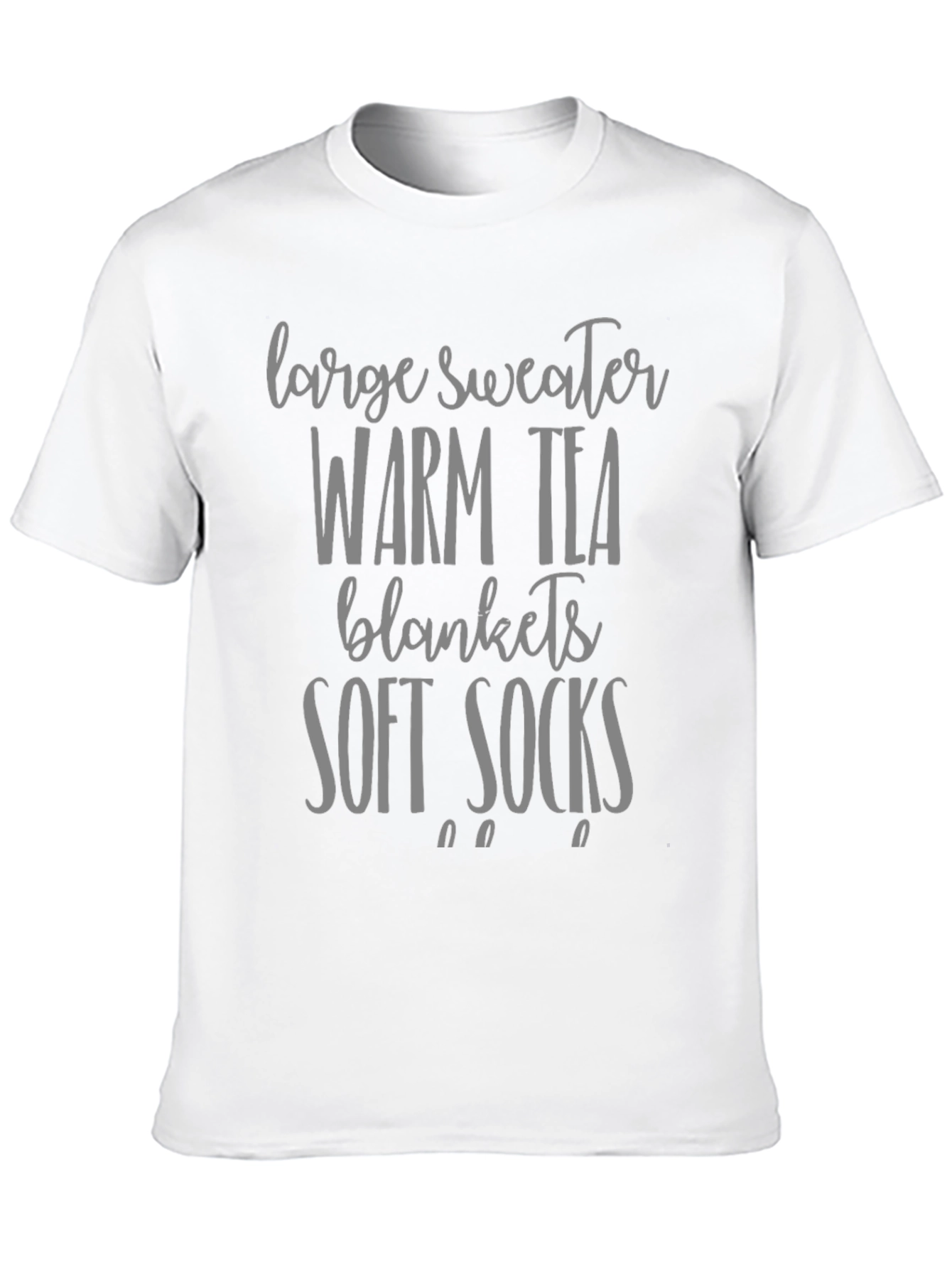 Cozy Day Black Graphic Tee - Soft Comfort