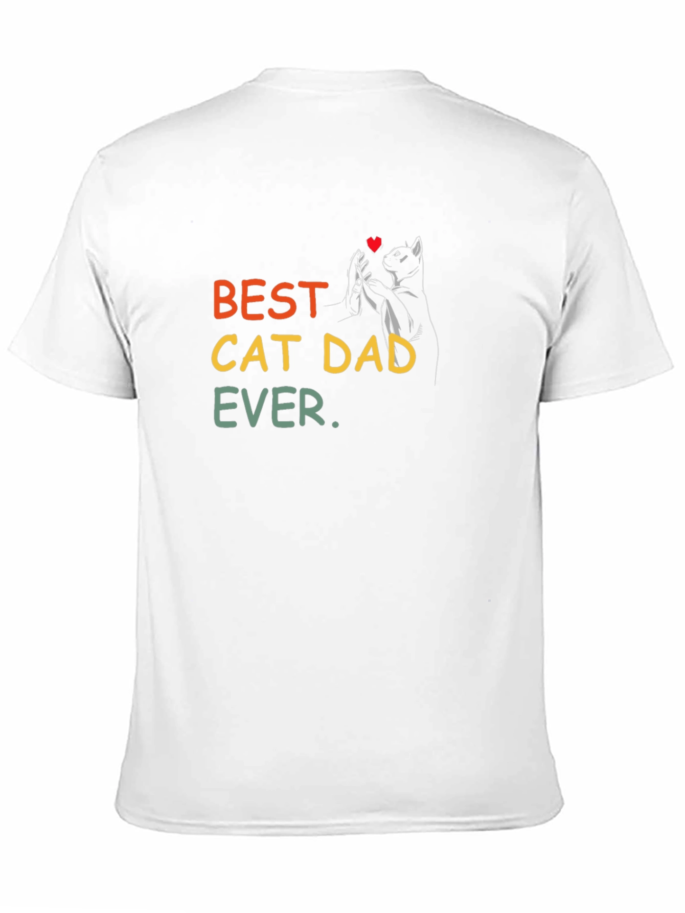 Best Cat Dad Ever T-Shirt - Black