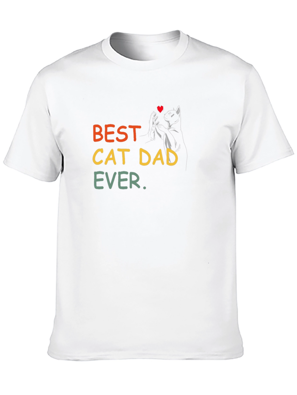 Best Cat Dad Ever T-Shirt - Black