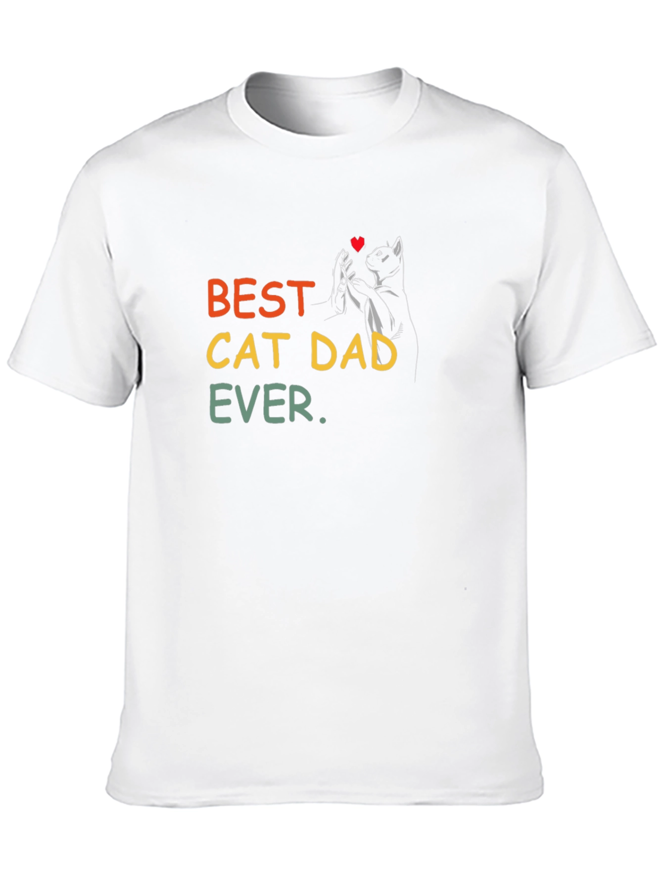 Best Cat Dad Ever T-Shirt - Black