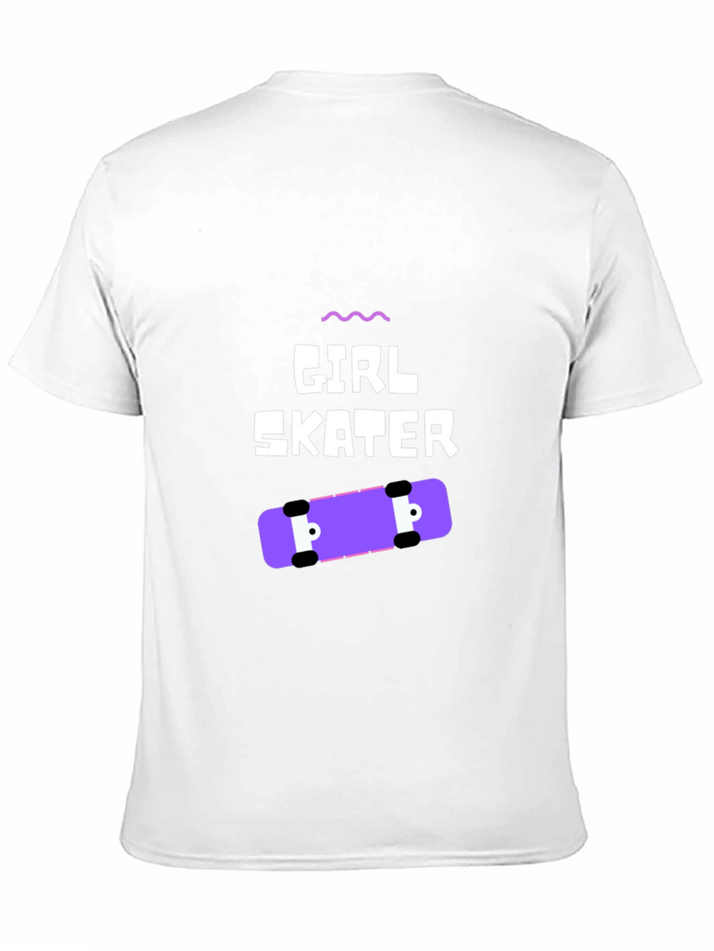 Girl Skater Graphic Tee - Black Casual T-Shirt