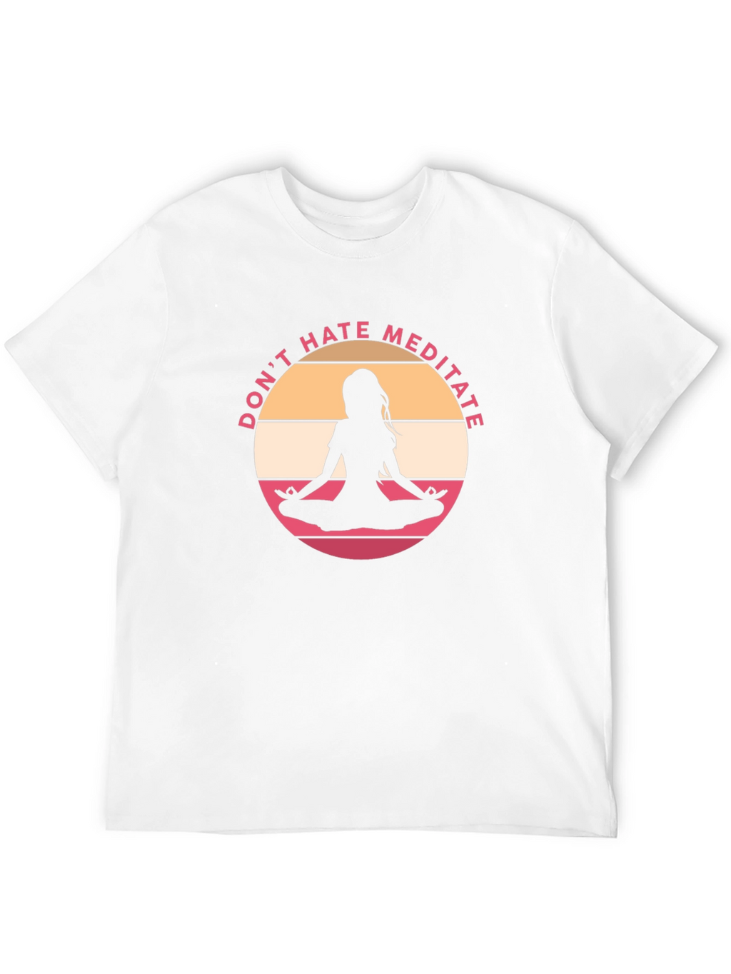 Dont Hate Meditate Black Graphic Tee