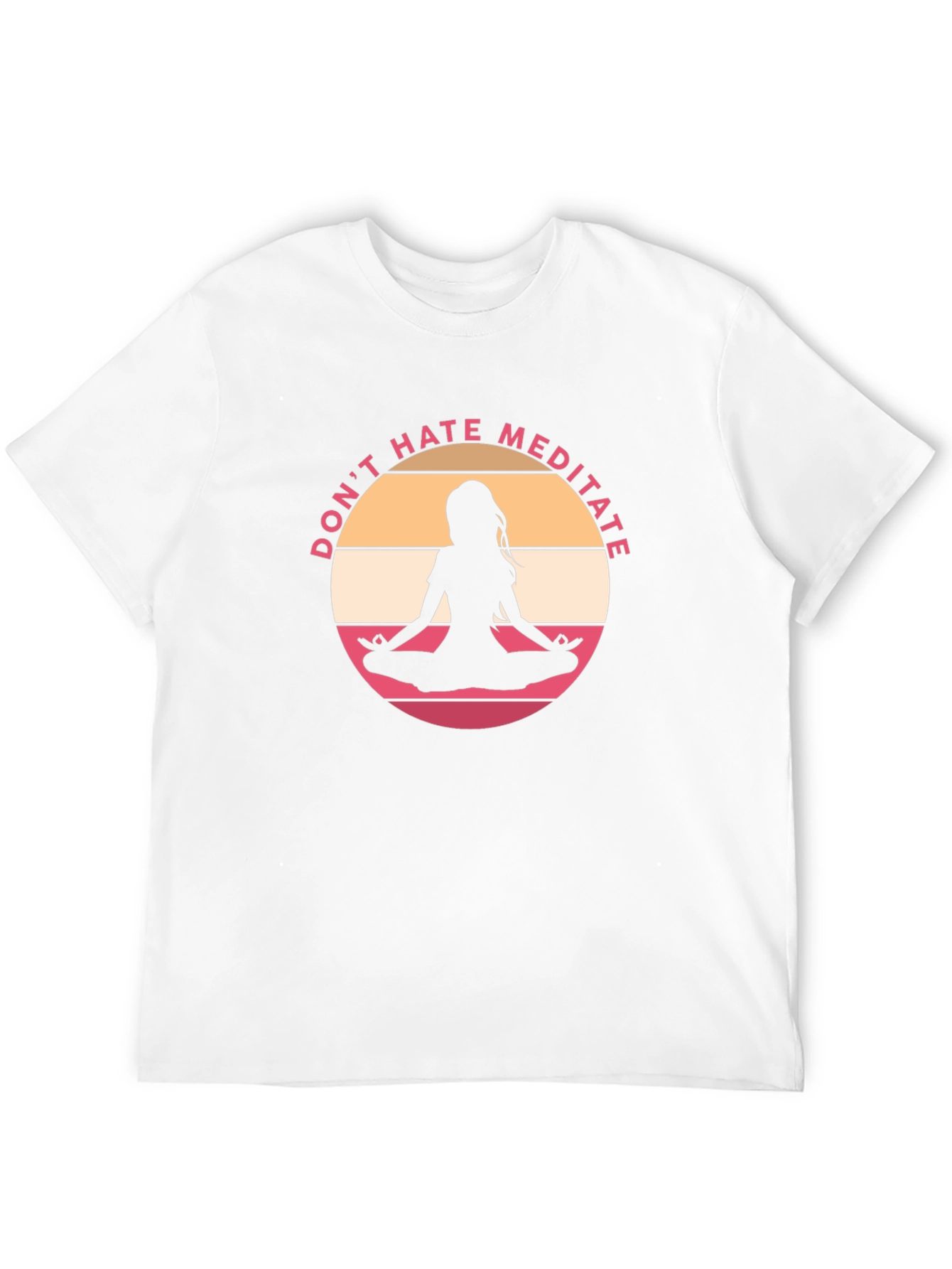 Dont Hate Meditate Black Graphic Tee