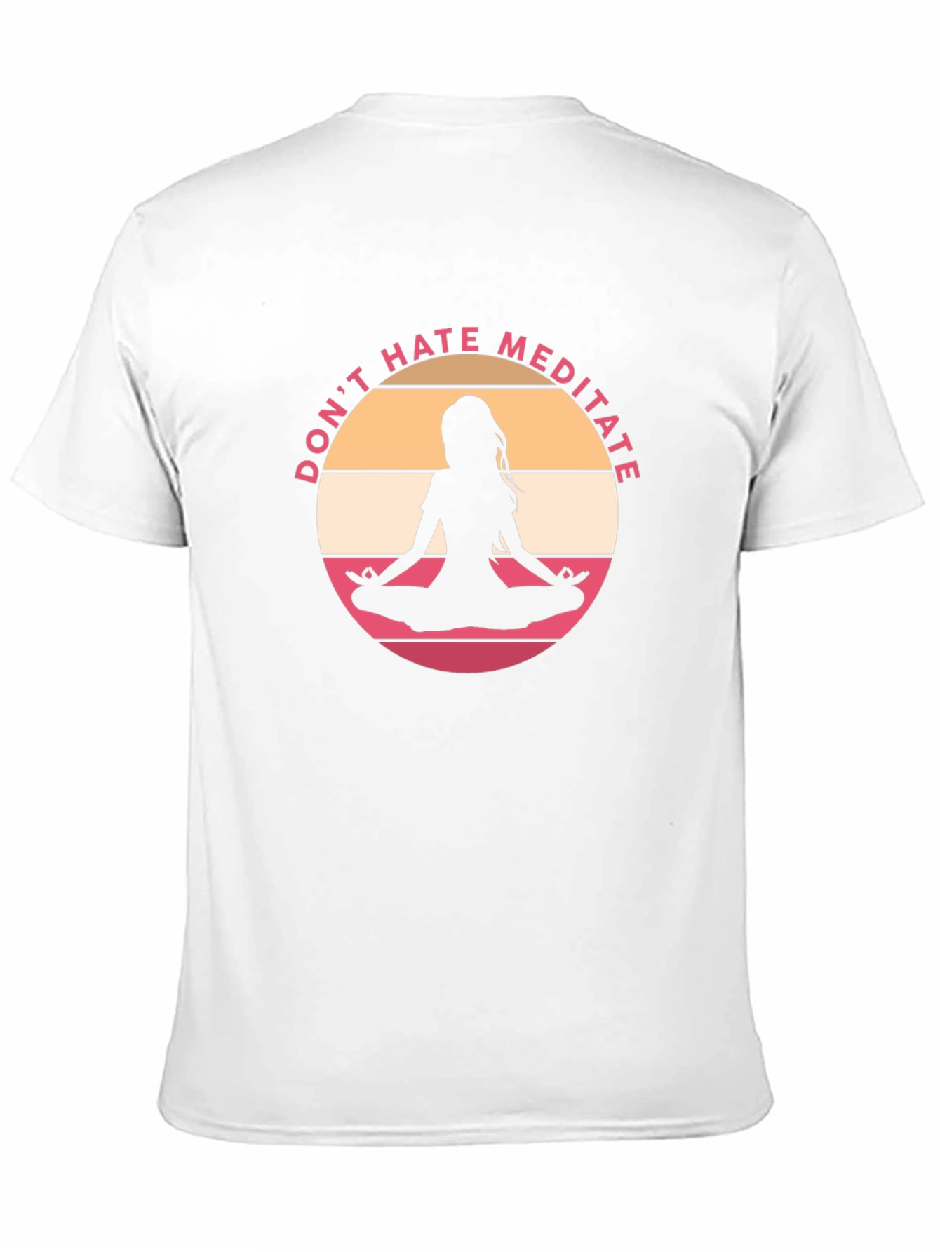 Dont Hate Meditate Black Graphic Tee