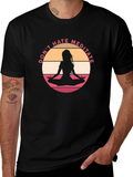 Dont Hate Meditate Black Graphic Tee