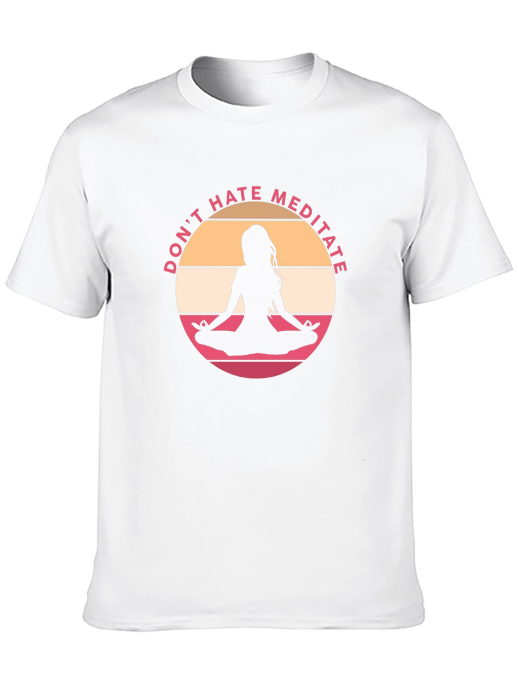 Dont Hate Meditate Black Graphic Tee