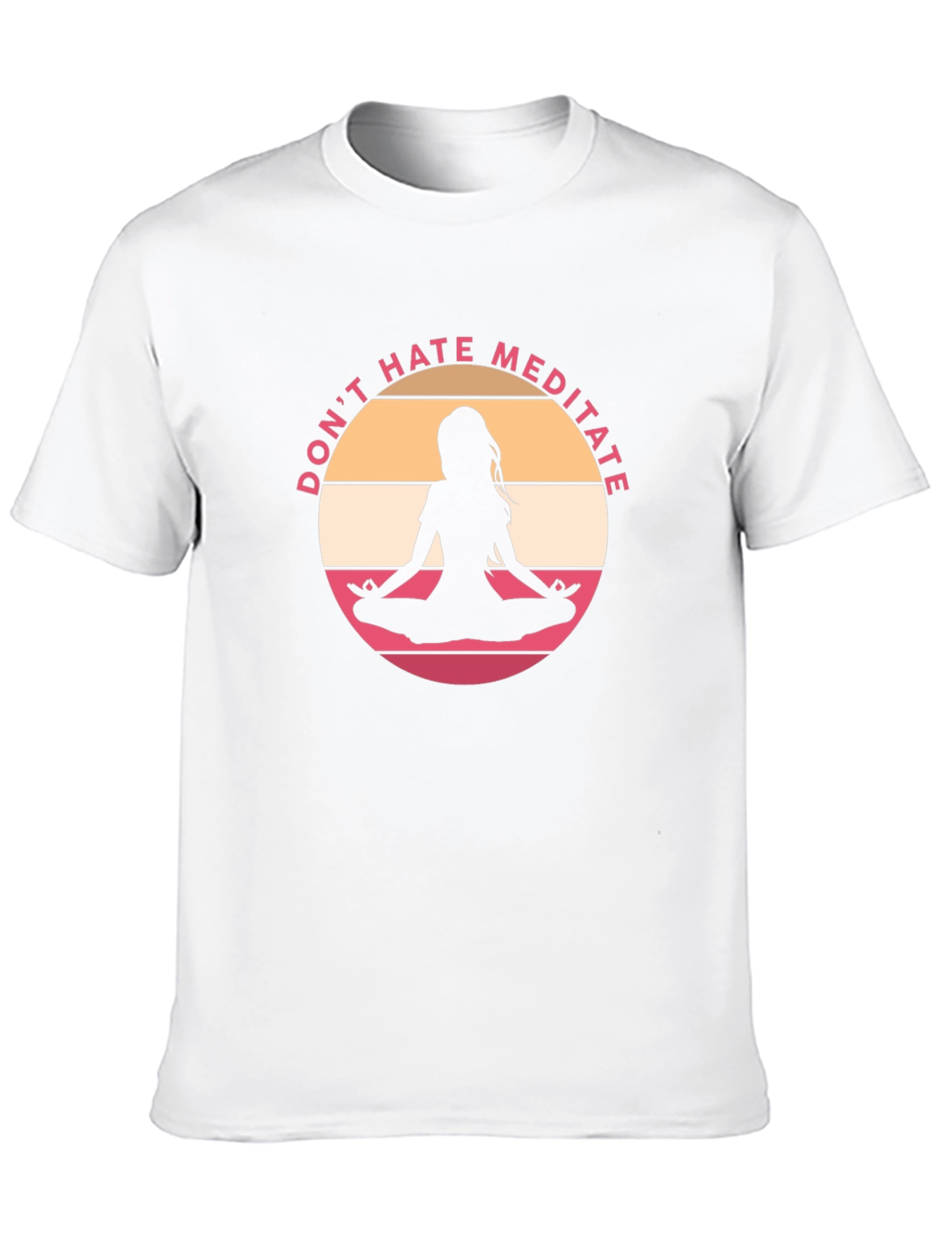 Dont Hate Meditate Black Graphic Tee