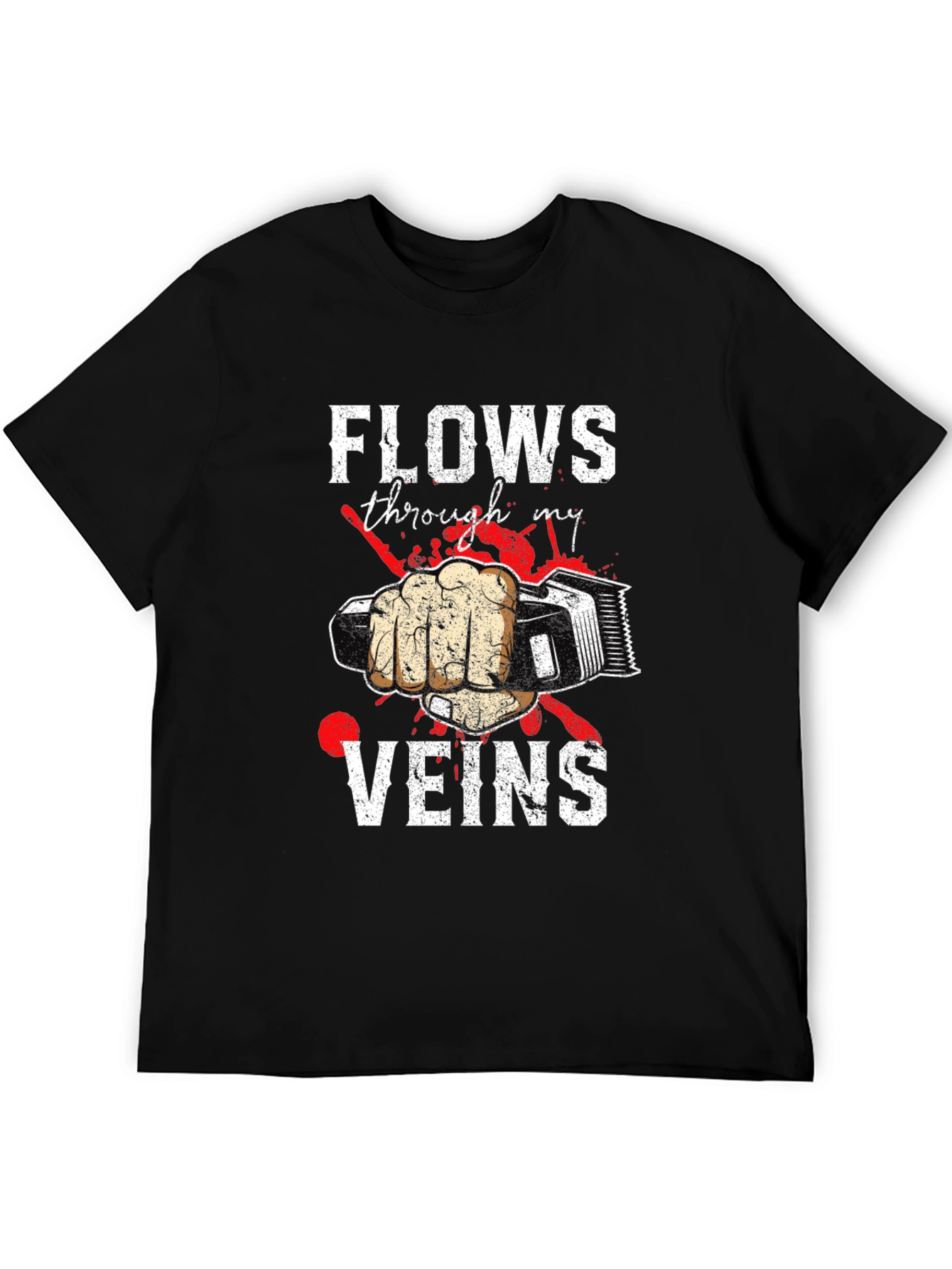 Barber Flows Through My Veins Graphic Tee
