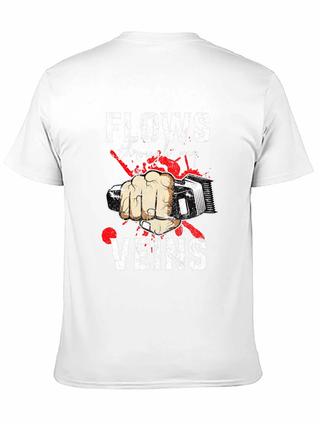 Barber Flows Through My Veins Graphic Tee