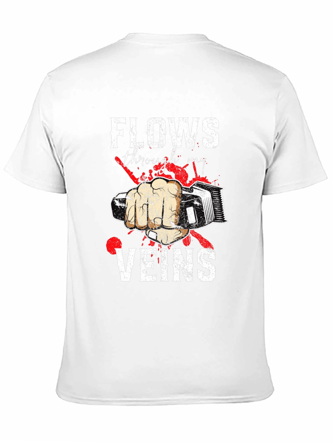 Barber Flows Through My Veins Graphic Tee