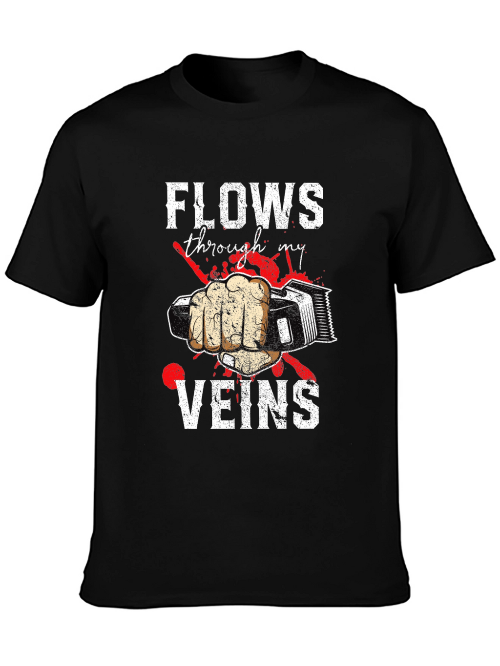 Barber Flows Through My Veins Graphic Tee
