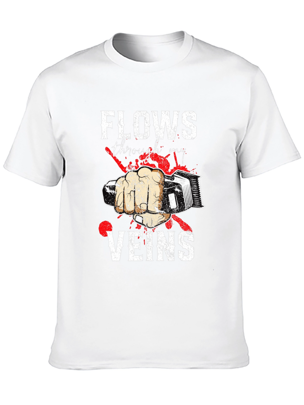 Barber Flows Through My Veins Graphic Tee