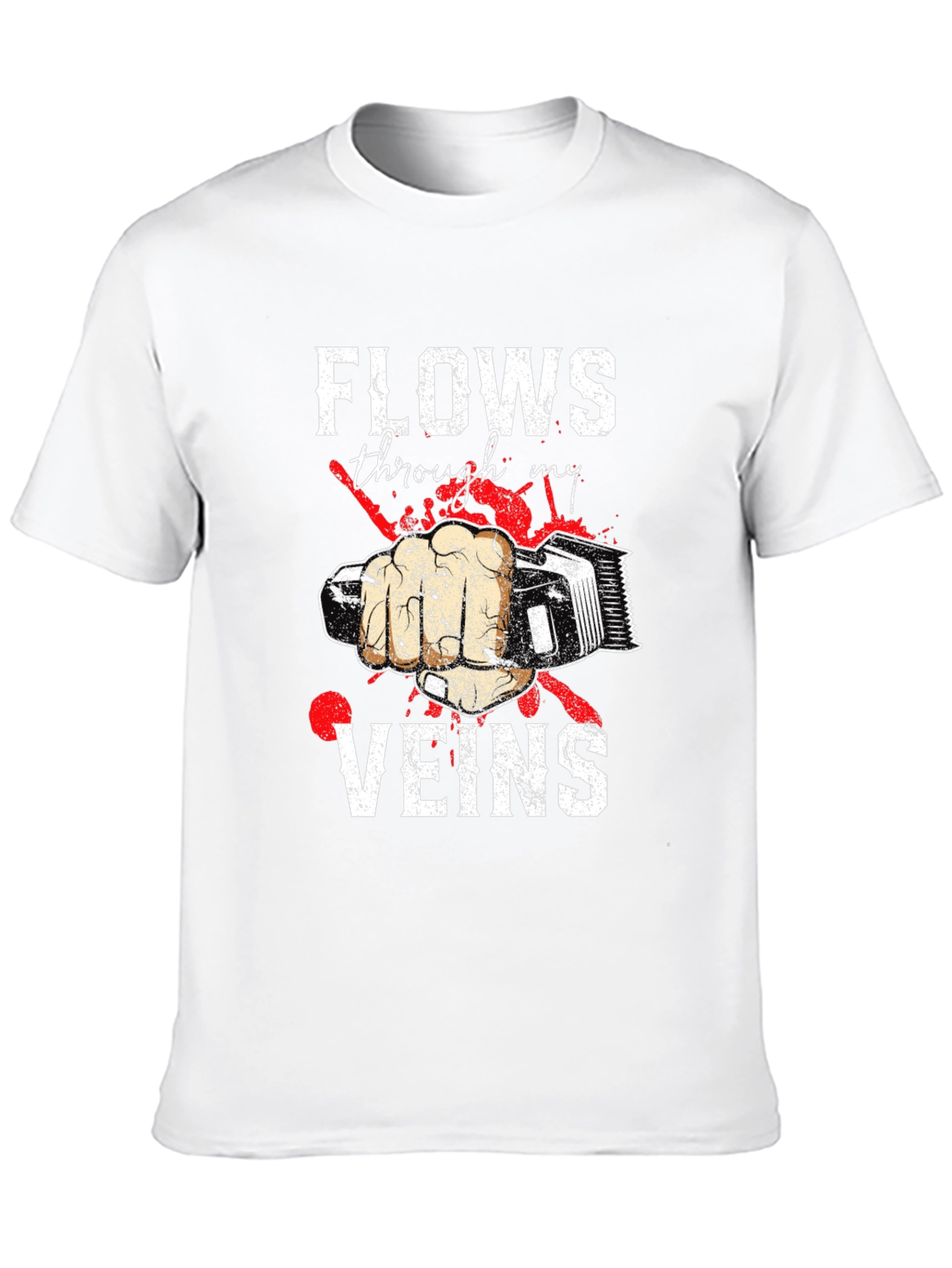 Barber Flows Through My Veins Graphic Tee