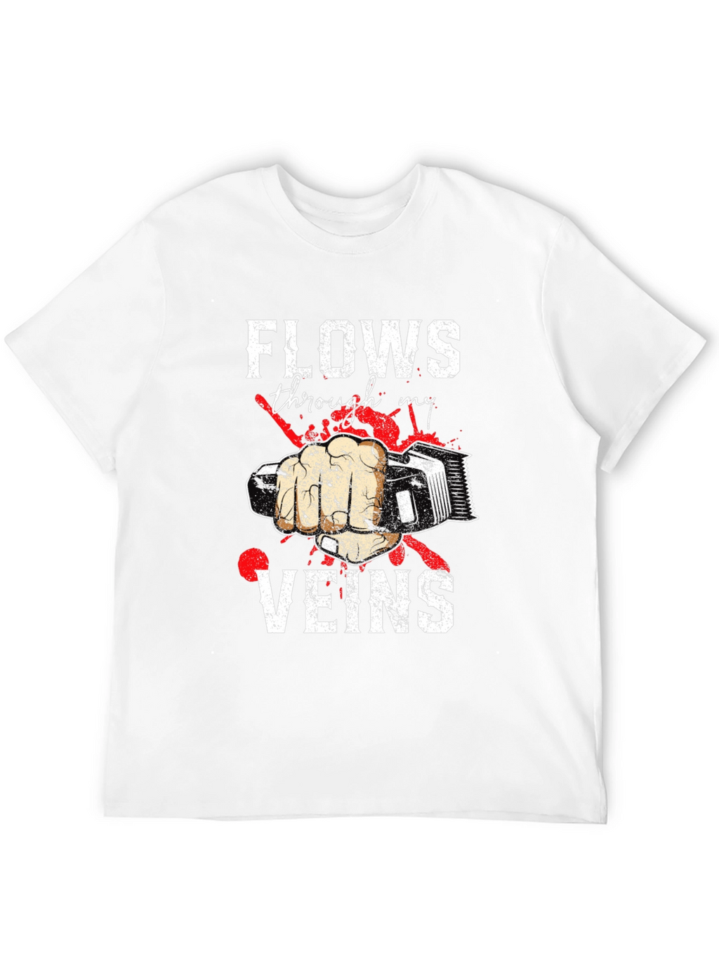 Barber Flows Through My Veins Graphic Tee