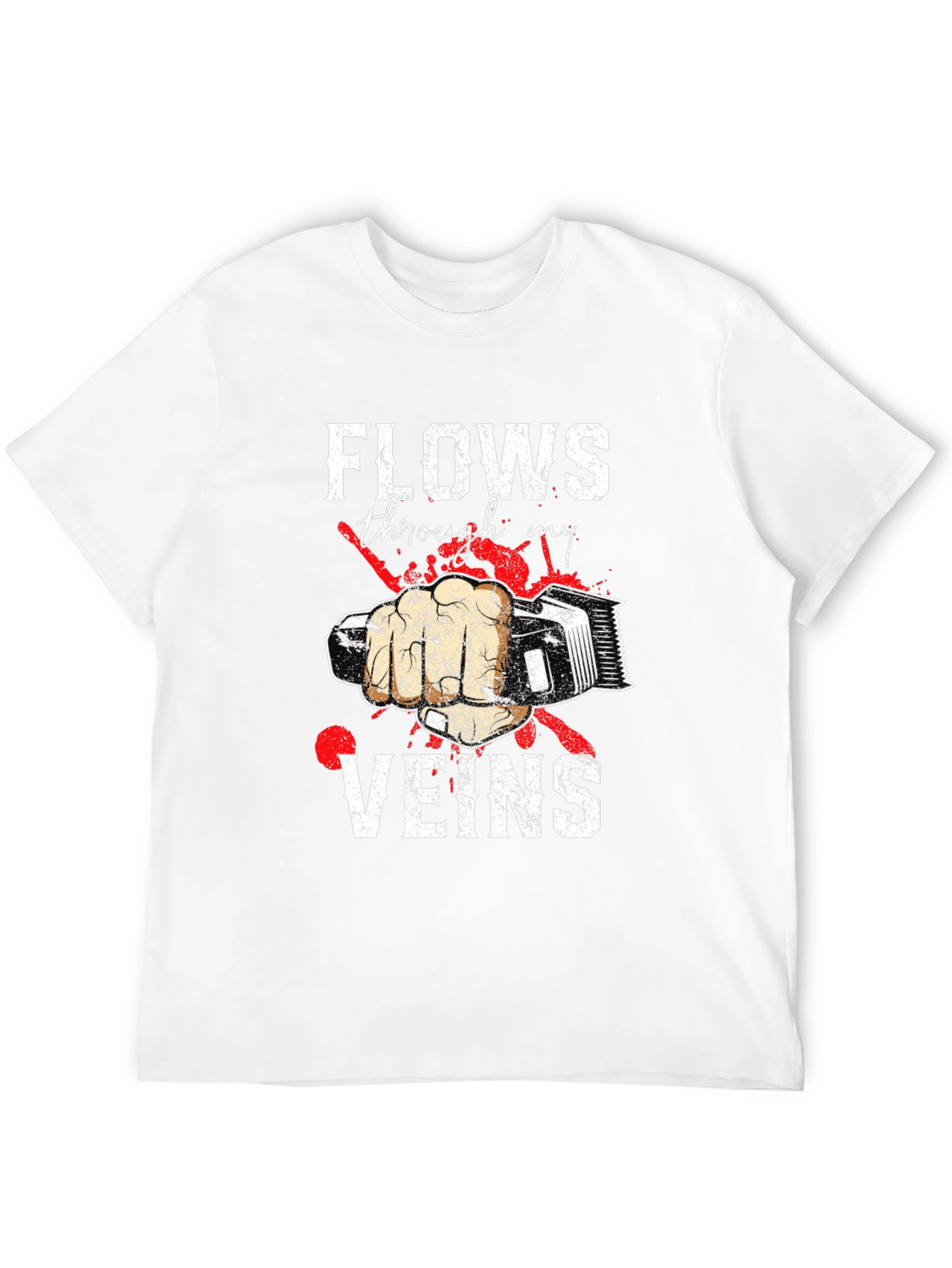 Barber Flows Through My Veins Graphic Tee