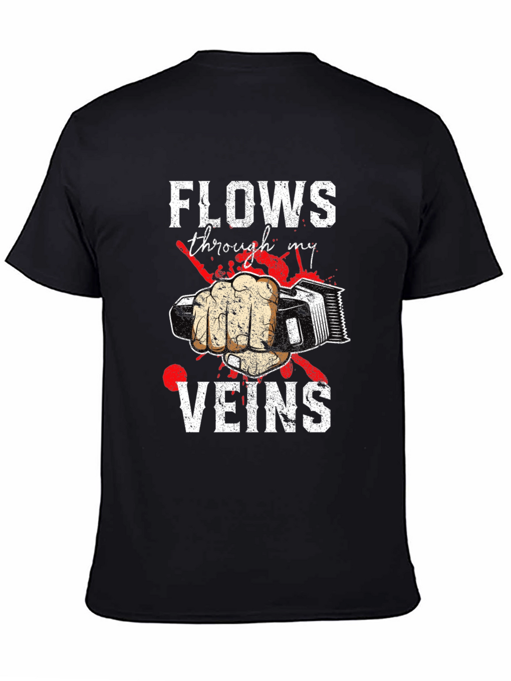 Barber Flows Through My Veins Graphic Tee
